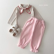 韓国子供服 / 26Autumn / 〖取寄〗DAILYBEBE / フリルジョガーパンツ / キッズ服 / ジュニア服 / 秋服 *XS~JL*
