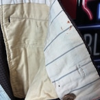 70s Vintage2タック スラックス ブラウン 裾スナップ TALONジップ