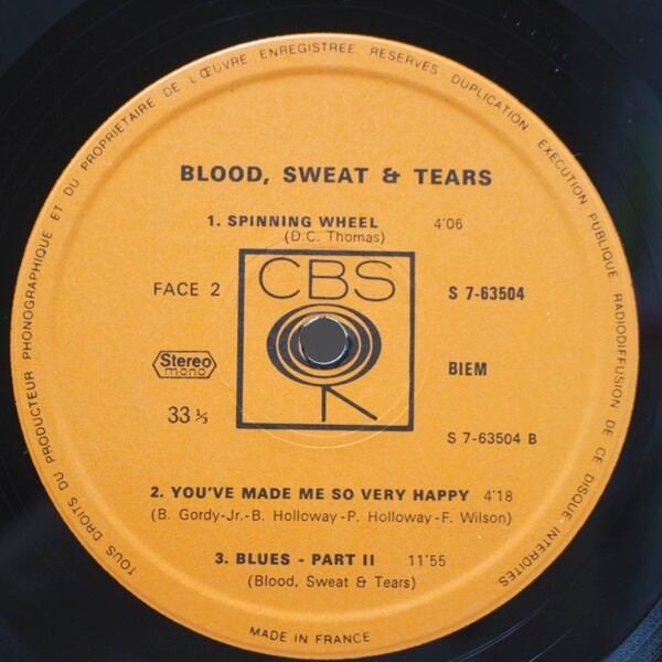 Blood, Sweat And Tears / Blood, Sweat And Tears [S 7-63504] - 画像5