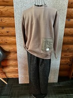 Nylaus ネップヘビーツイル　タック入りストレートパンツ