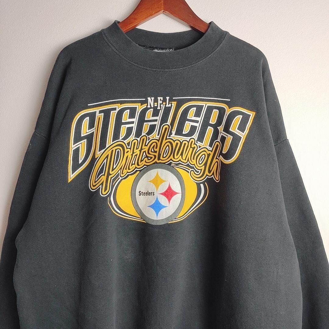 LOGO ATHLETICS NFL PITTSBURGH STEELERS Sweat Shirt | IN DA HOOD  VINTAGE&USED CLOTHING powered by BASE