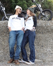 MMS RAGLAN! 3/4 SLEEVE /ホワイトxネイビー