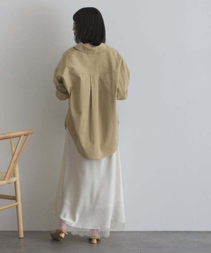 AE1279 ダブルポケットシャツジャケット beige