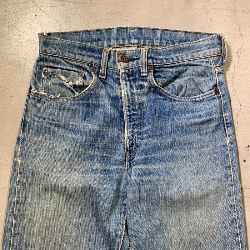 70's Levi's リーバイス 505-0217 66前期 デニム 刻印5 縦落ち バックポケットシングル スモールe 42TALON 脇割り  W30 USA製 希少 ヴィンテージ BA-1457 RM1826H | agito vintage powered by BASE