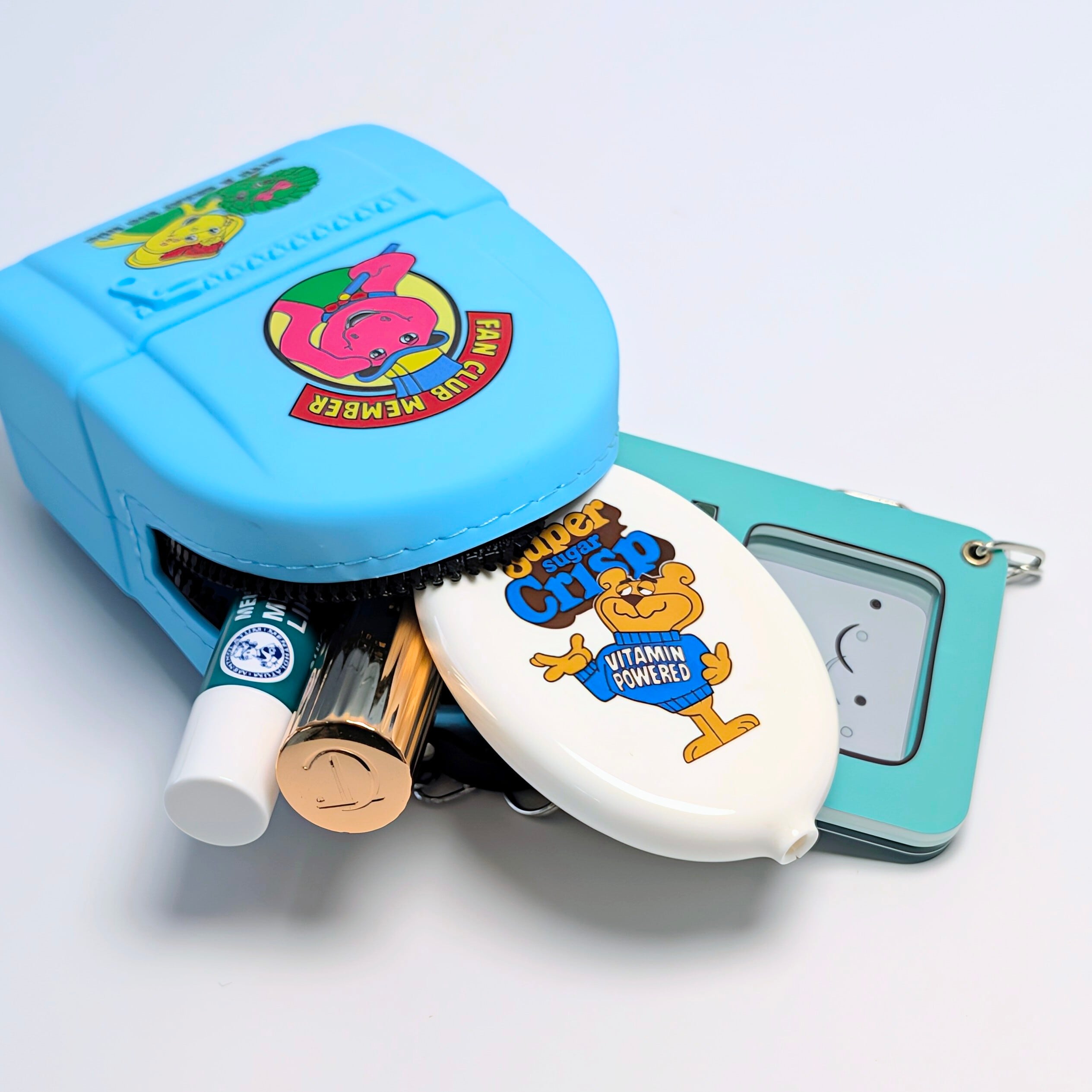 ✨️なめらか〜んなシリコーンシリーズ、今度はBackPack型♫✨️【 Barney & Friends ( バーニー ) 】SILICONE POUCH ( シリコーンポーチ )  バックパック型 / 小物入れ / コインケース / コスメポーチ / シリコン〚アメリカン雑貨 アメトイ〛
