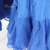 社交ダンス 衣装 スタンダード スカート パニエ ペチコート レッスンウェア レディース ブルー系 青 無地 シンプル フリル 差し色 上品 かわいい ダンススカート ロイヤルブルー系 発表会衣装 練習用 レッスン用 社交ダンスレッスン フリルスカート ティアード フレア ふんわり 体型カバー ダンスファッション 競技用 アンサンブル コーデ 衣装小物 パニエ風 重ね着 ペチスカート ウエストゴム フリーサイズ風 通気性 快適 きれいめ カワイイ 可愛い レディース 女性 女の子