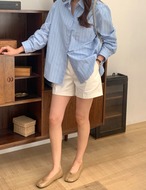 【26ss】Center-slit Flat shoes_5colors