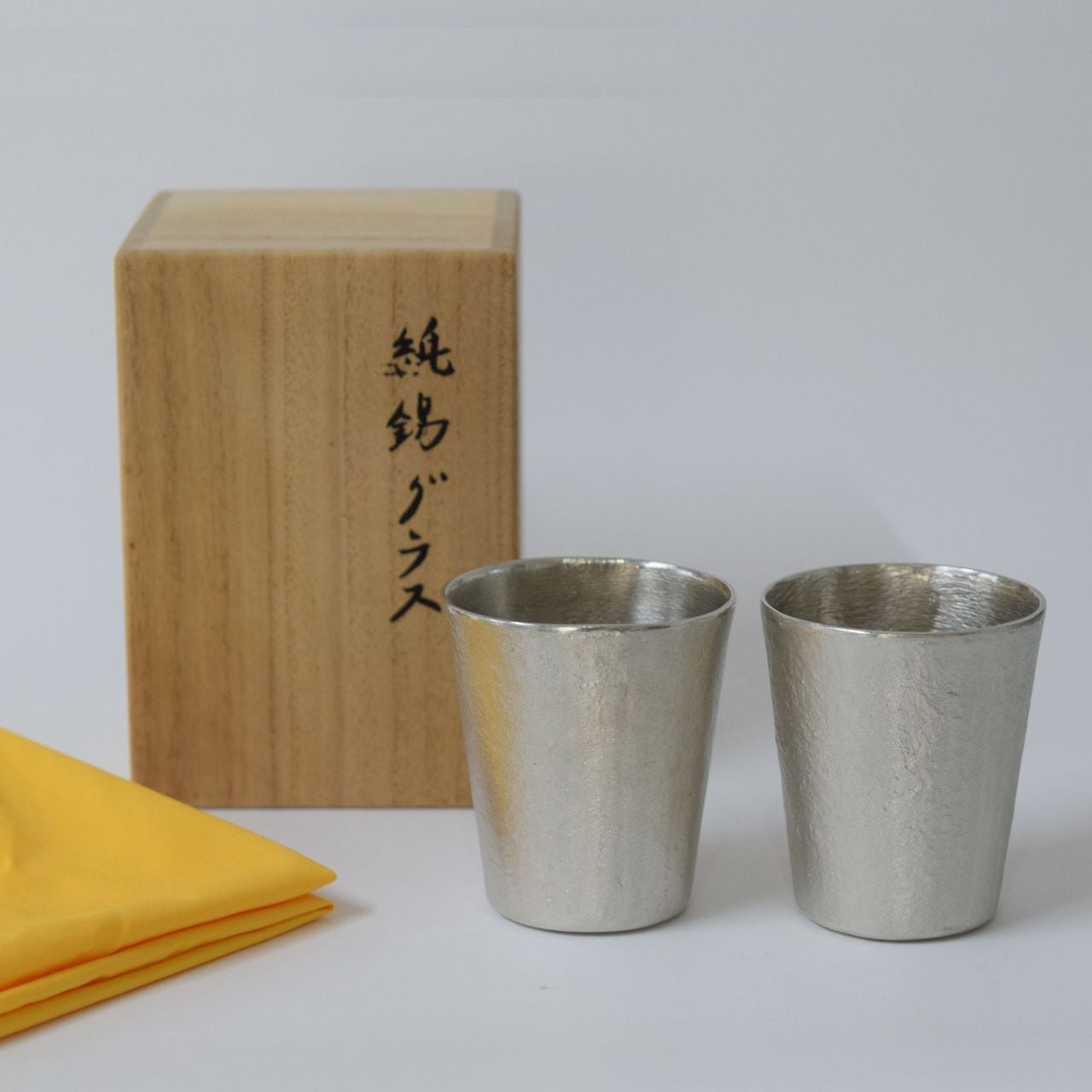 はかた錫工房 田中勝作 純錫グラス ペア 共箱 未使用品 | 一丁目ねこ