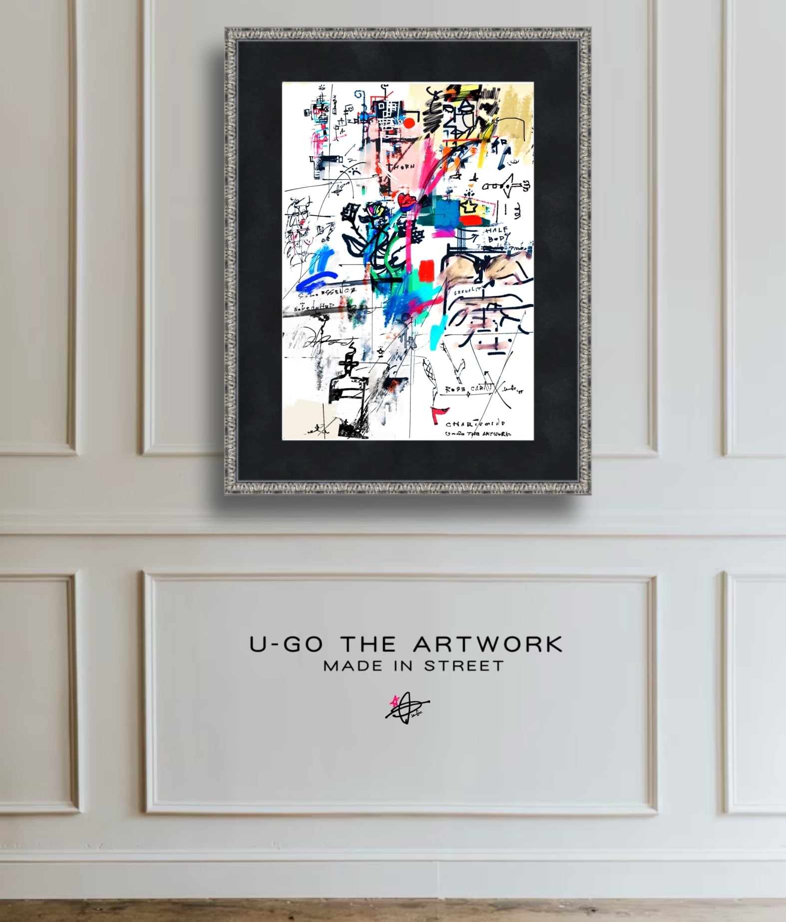 ﾌﾚｰﾑ込み「U-GO THE ARTWORK」ｸﾞﾗﾌｨﾃｨ ｲﾝﾃﾘｱ | U-GO THE ARTWORK