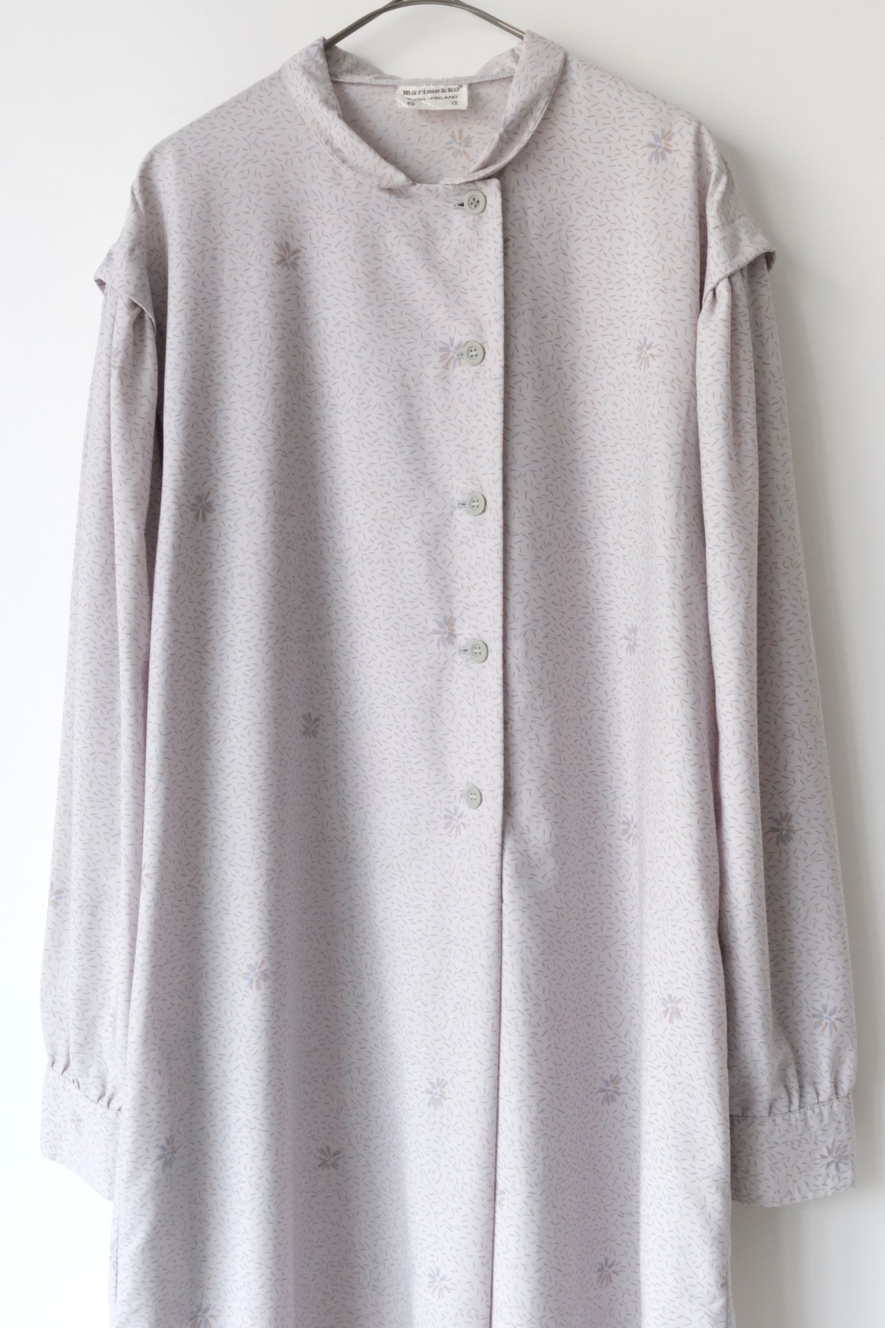 Marimekko floral print lavender gray dress