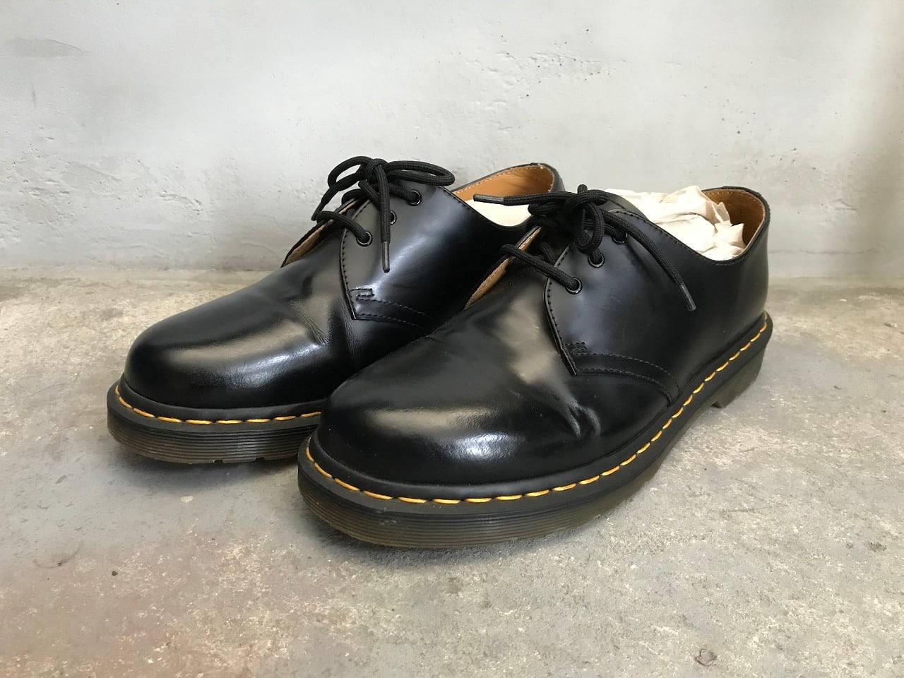 Dr.Martens 3 holes shoes BLACK