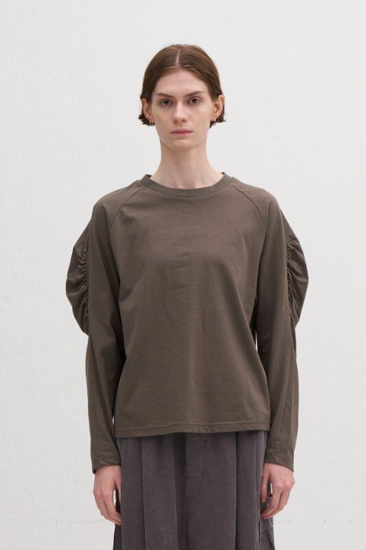 【サンプルLive】WYTE/ワイト Ω / Shirring Sleeve Long-T 12-41010