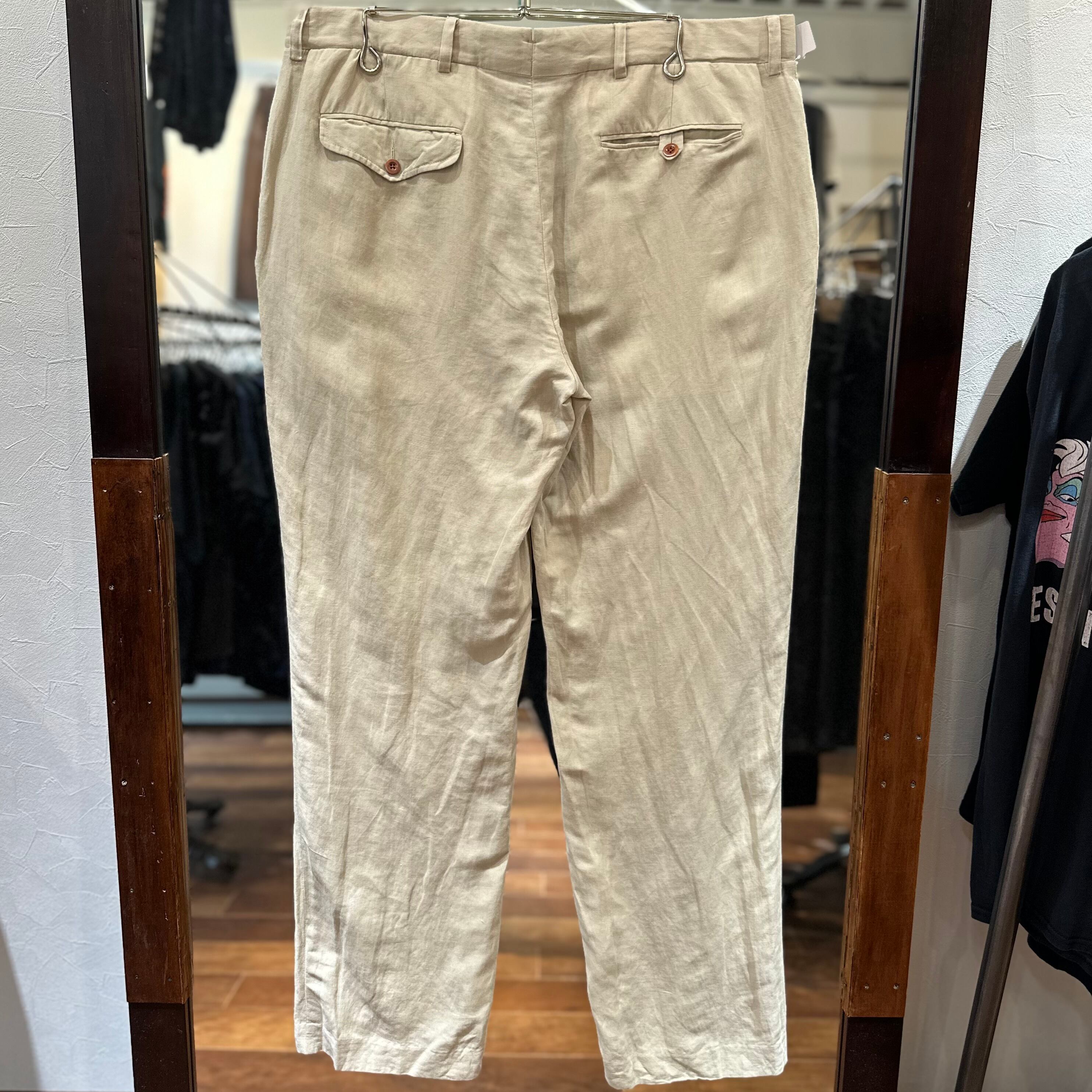 ｼﾙｸﾘﾈﾝ‼︎】Polo Ralph Lauren Slacks “Linen×Silk×Cotton” | 下北沢