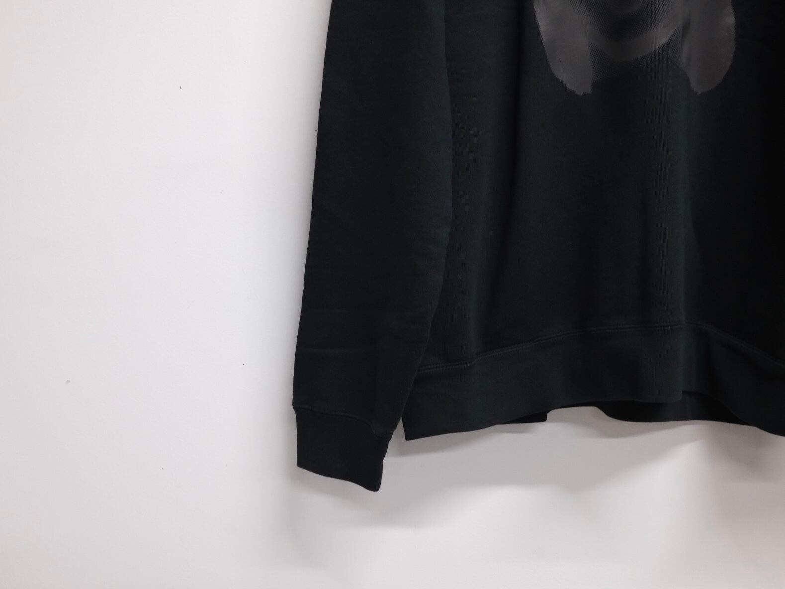 DIGAWEL”Print sweatshirt (ready-made)② Made Blanks Black” | Lapel