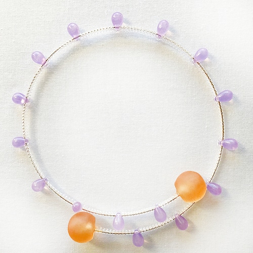 candy choker 【GD】honey × milky lavender