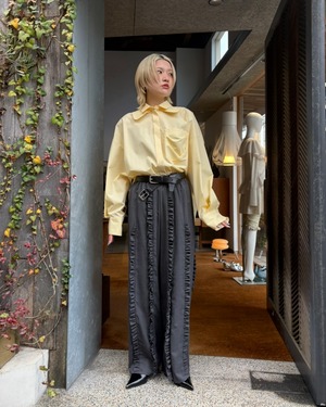 【26SS】ENFOLD エンフォルド / フリルパンツ / FRILL TROUSERS