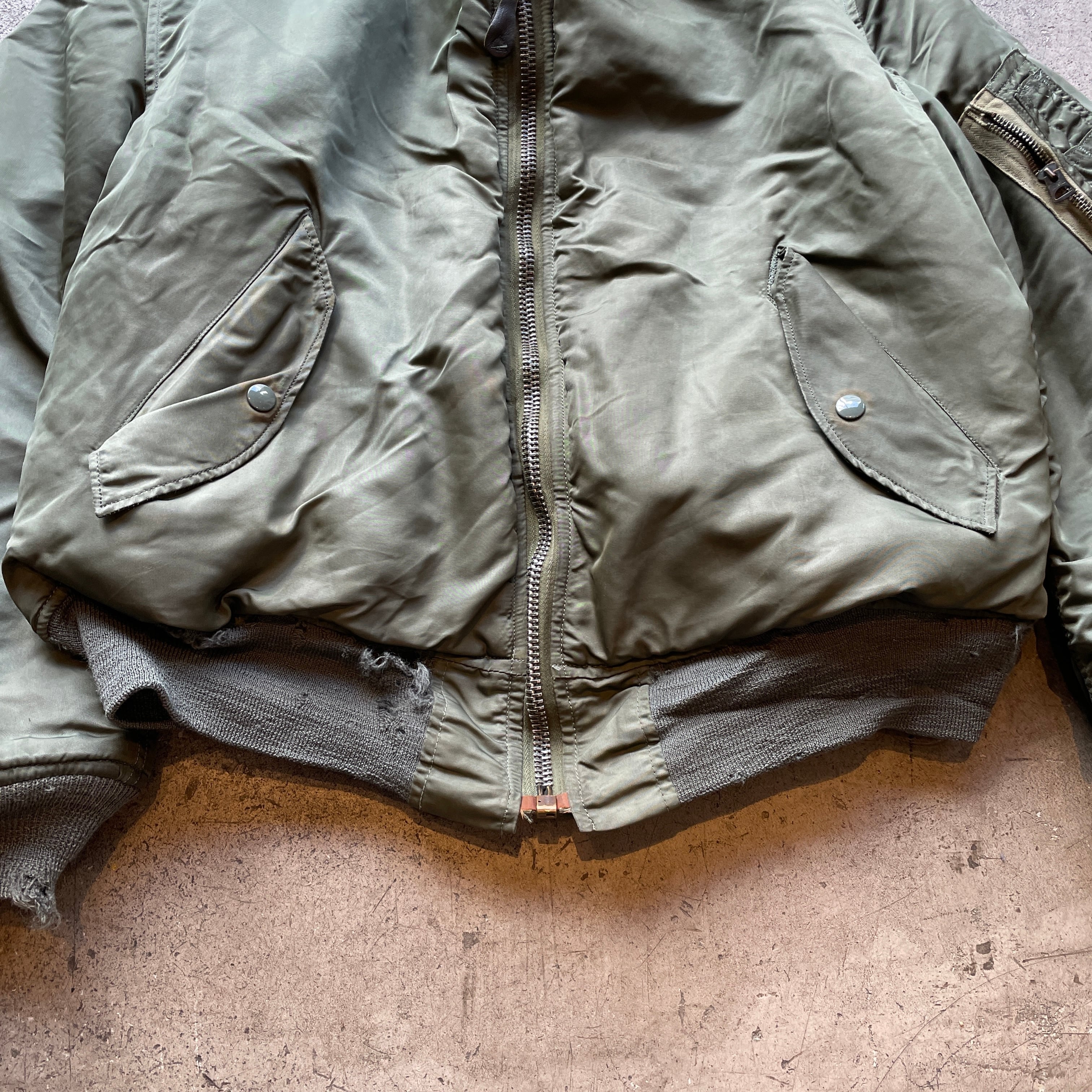 70s USAF ALPHA INDUSTRIES社製 MA-1 フライトジャケット L USA製
