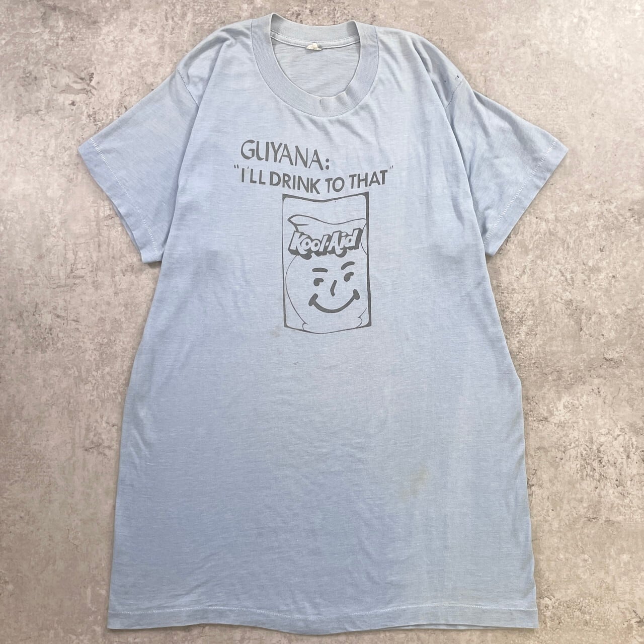 70-80年代 USA製 GUYANA ジョーンズタウン クールエイド パロディT