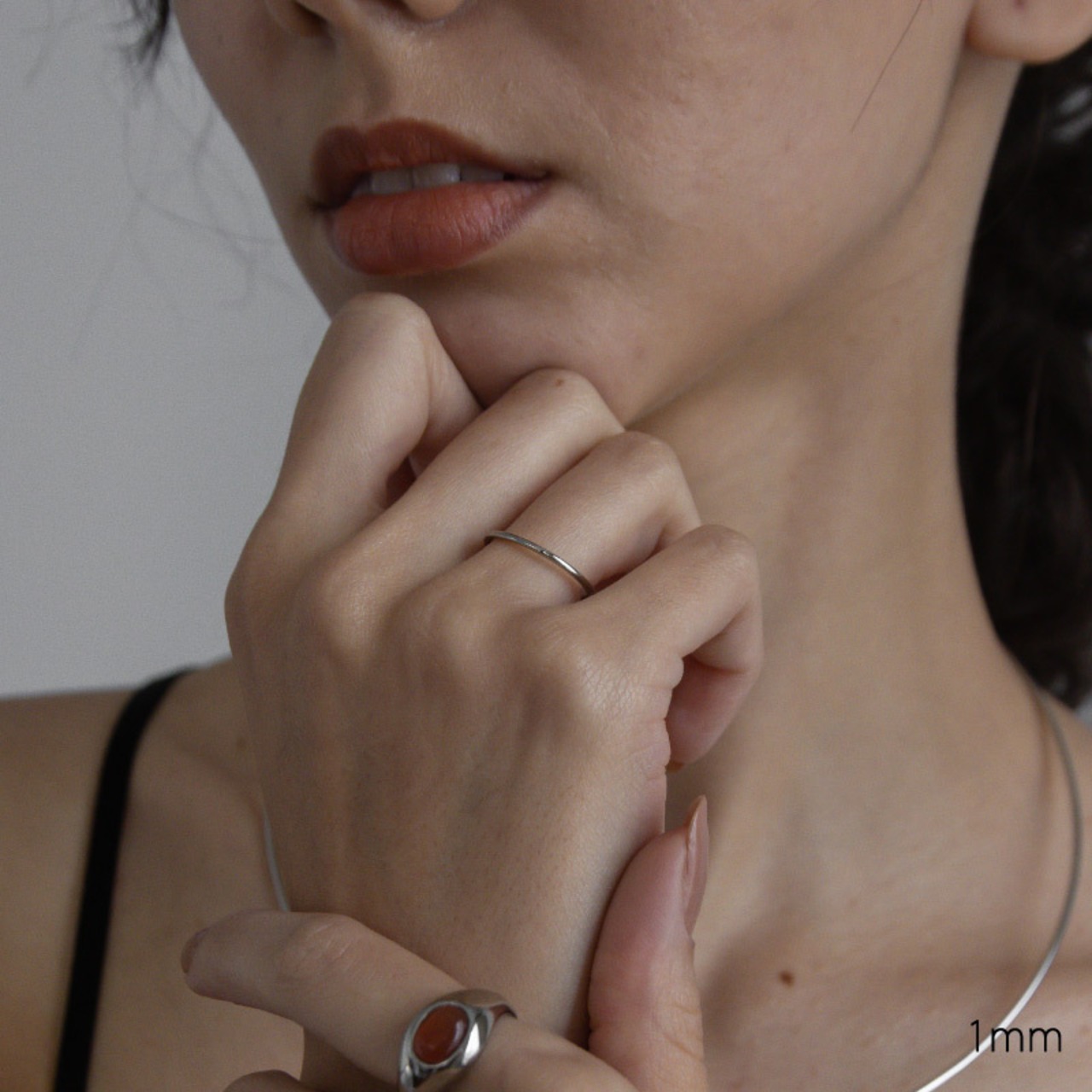 【ネコポス便】選べるリング シンプルリング 金属アレルギー 1865