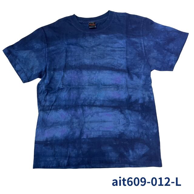 感謝の夏じまい市/カジュアル藍染TシャツL/1点/送料無料