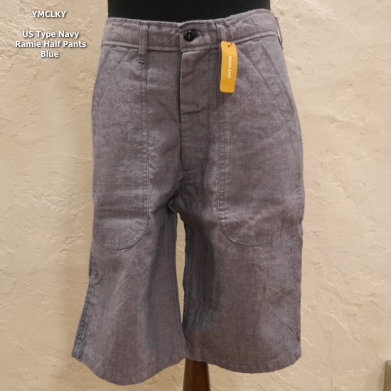 USタイプ NAVY ラミーハーフパンツ　ブルー