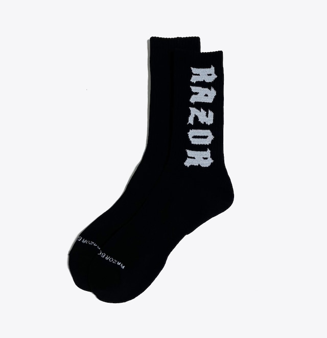 RAZOR CREWSOCKS BLACK (1P)