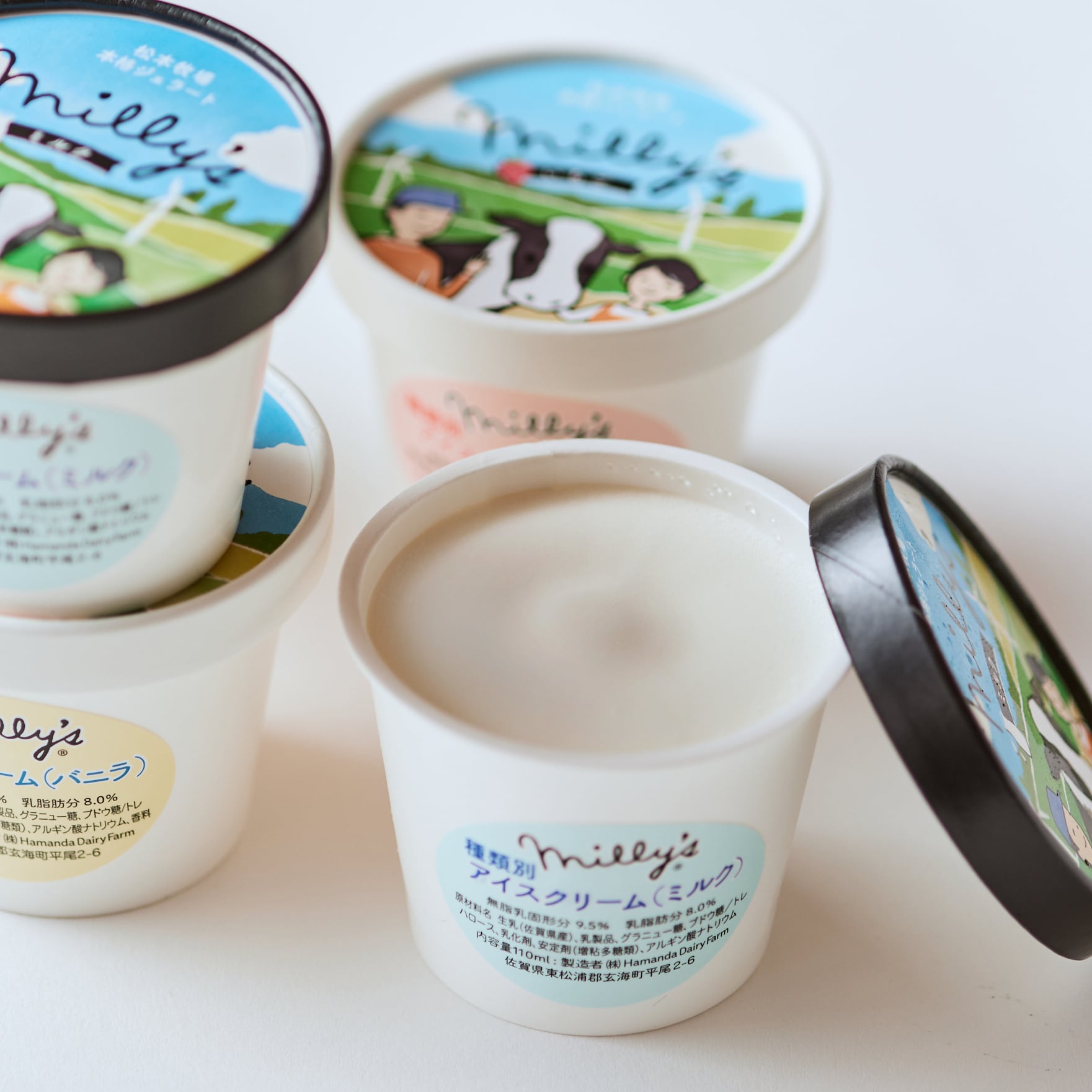 ミリーズ6個セット | Milly's Matsumoto ice 牧場牧場アイス工房