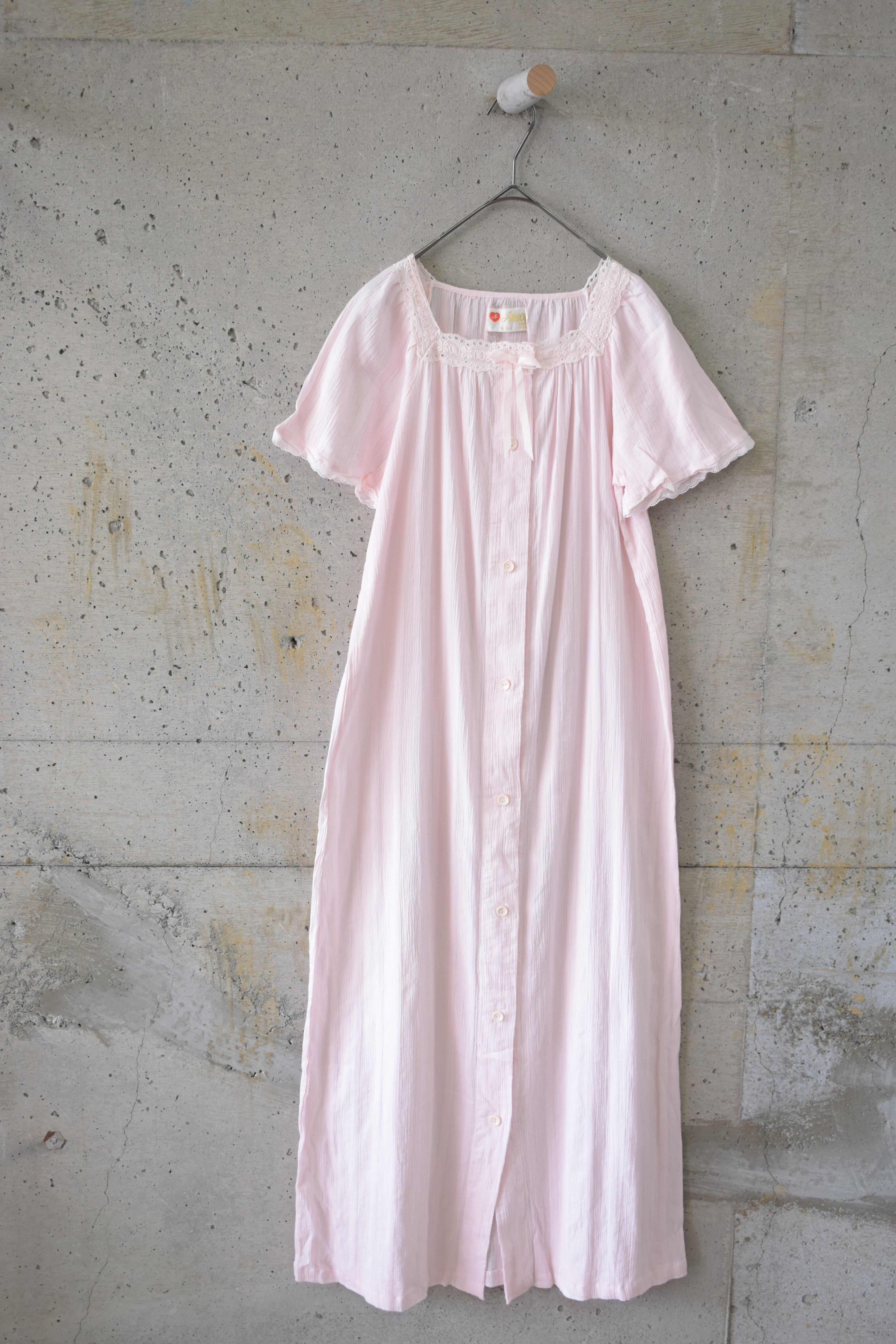 Crepe fabric short-sleeve dress