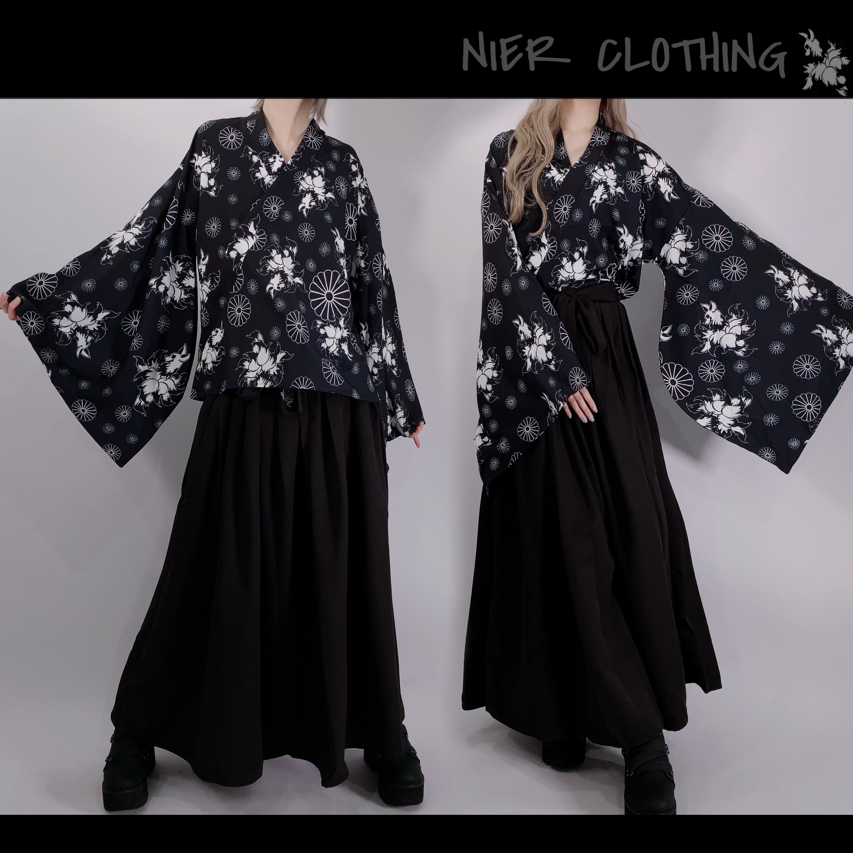 着物風上下セット【和柄九尾】 | NIER CLOTHING powered by BASE