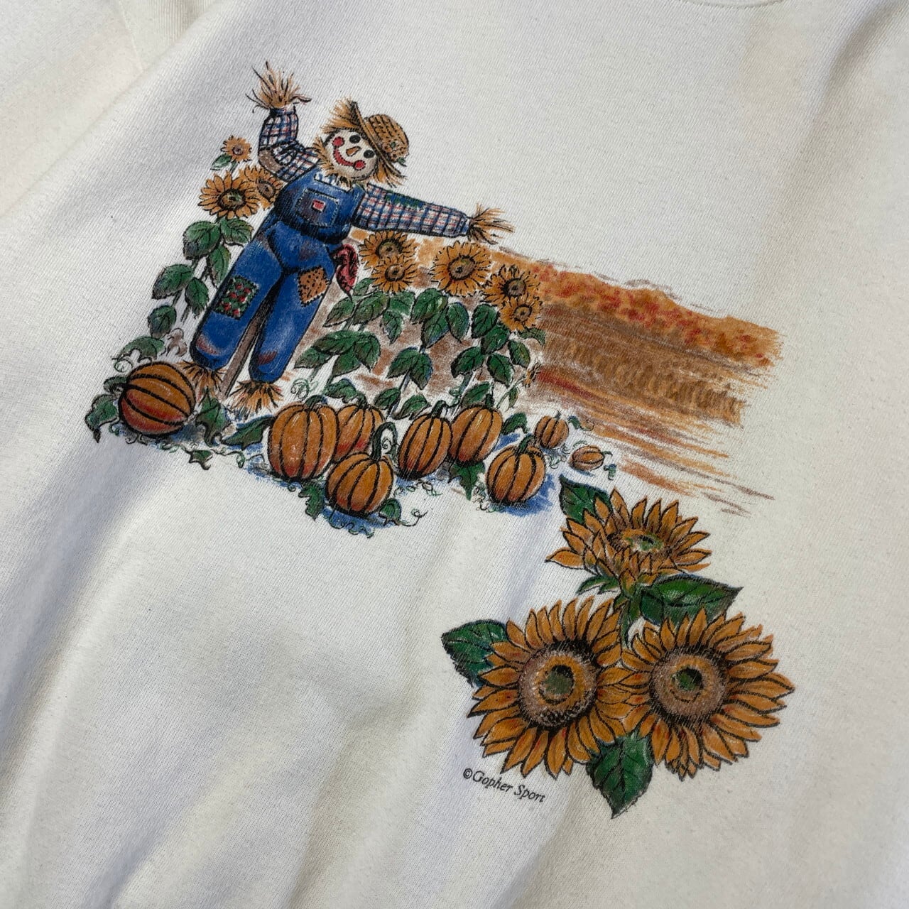 90年代 GOPHER SPORT ひまわり カカシ アート プリント 90年代 GOPHER SPORT ひまわり カカシ アート プリント