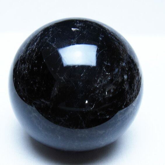モリオン 黒水晶 丸玉 84mm スフィア 一点物 151-9329