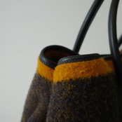 Hermès エルメス ロカバール (ウール)×レザー ガーデンパーティ 36 PM シルバー金具 トートバッグ ハンドバッグ