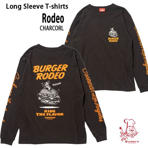 Cookman Long sleeve T-shirts Rodeo Charcorl チャコール クックマン 長袖Tシャツ USA UNISEX 男女兼用 アメリカ