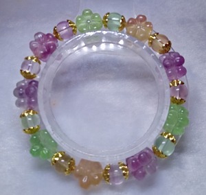 梅花フローライトブレスレット