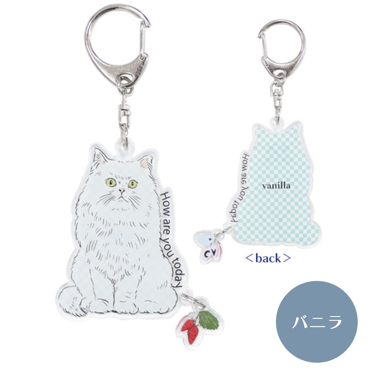 猫 アクリル キーホルダー チャーム かわいい おしゃれ ヴィンテージ