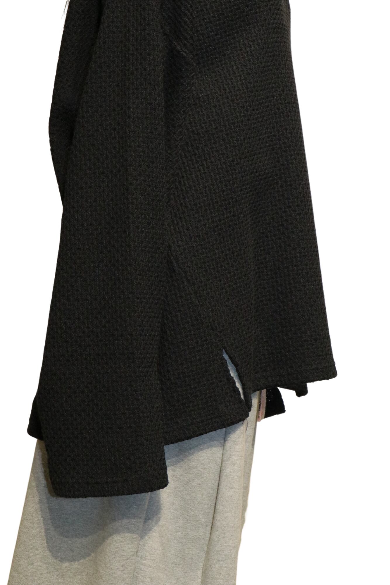 ancellm CHAIN KNIT HI-NECK LS T-SHIRT ANCELLM CHAIN KNIT HI-NECK 
