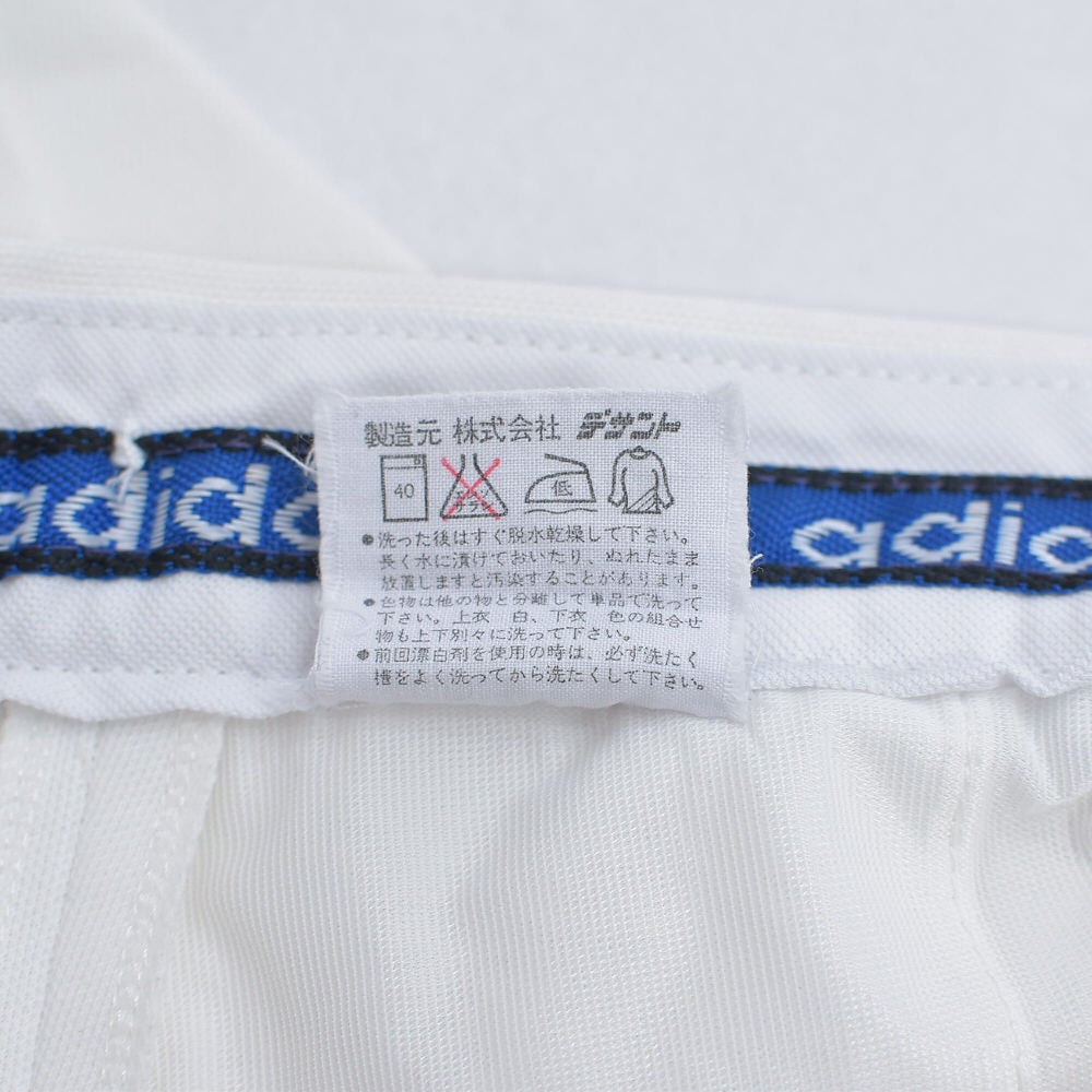 80s デサント社製 adidas アディダス トレフォイルロゴ 刺繍 テニス