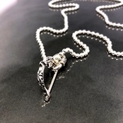 BOW BALL CHAIN NECKLACE / ボウ ボールチェーンネックレス