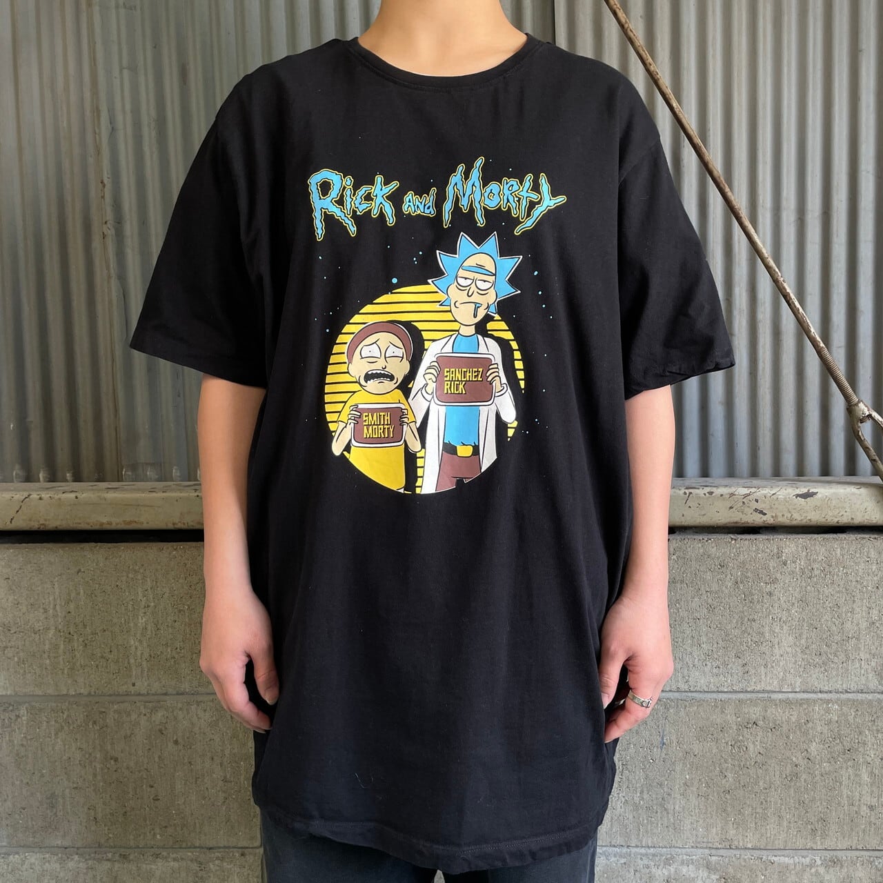 リック・アンド・モーティー プリントTシャツ キャラクターTシャツ 