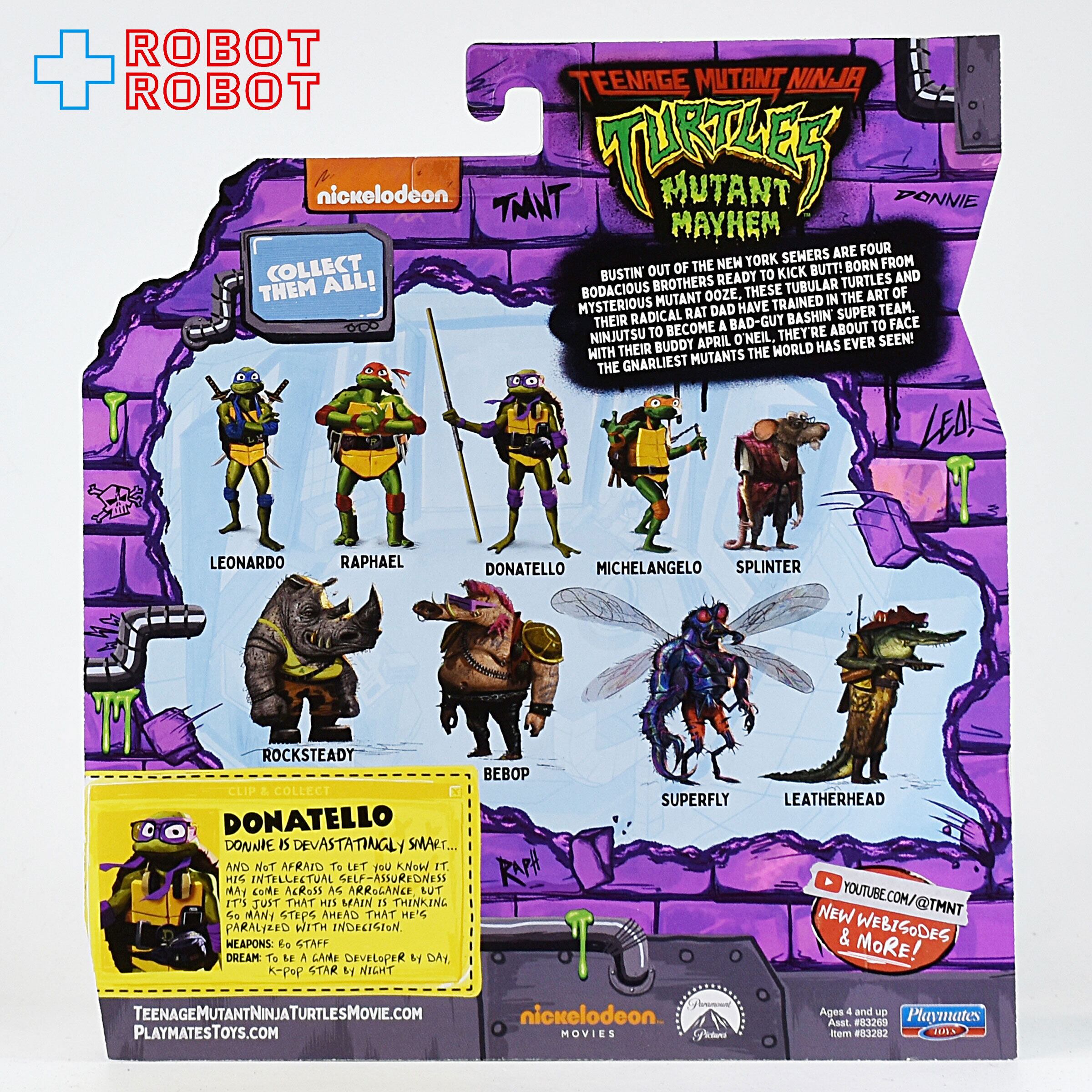 プレイメイツ タートルズ ミュータント・パニック！TMNTドナテロ 4.5