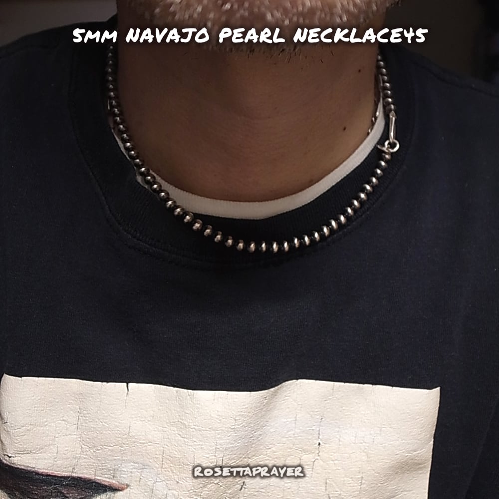 ＊ナバホパールネックレス Navajo Pearl 5mm 45cm＊ Harpo（アルポ） ハルポ Boule Necklace 18/5 45cm/18inch/5mm Navajo