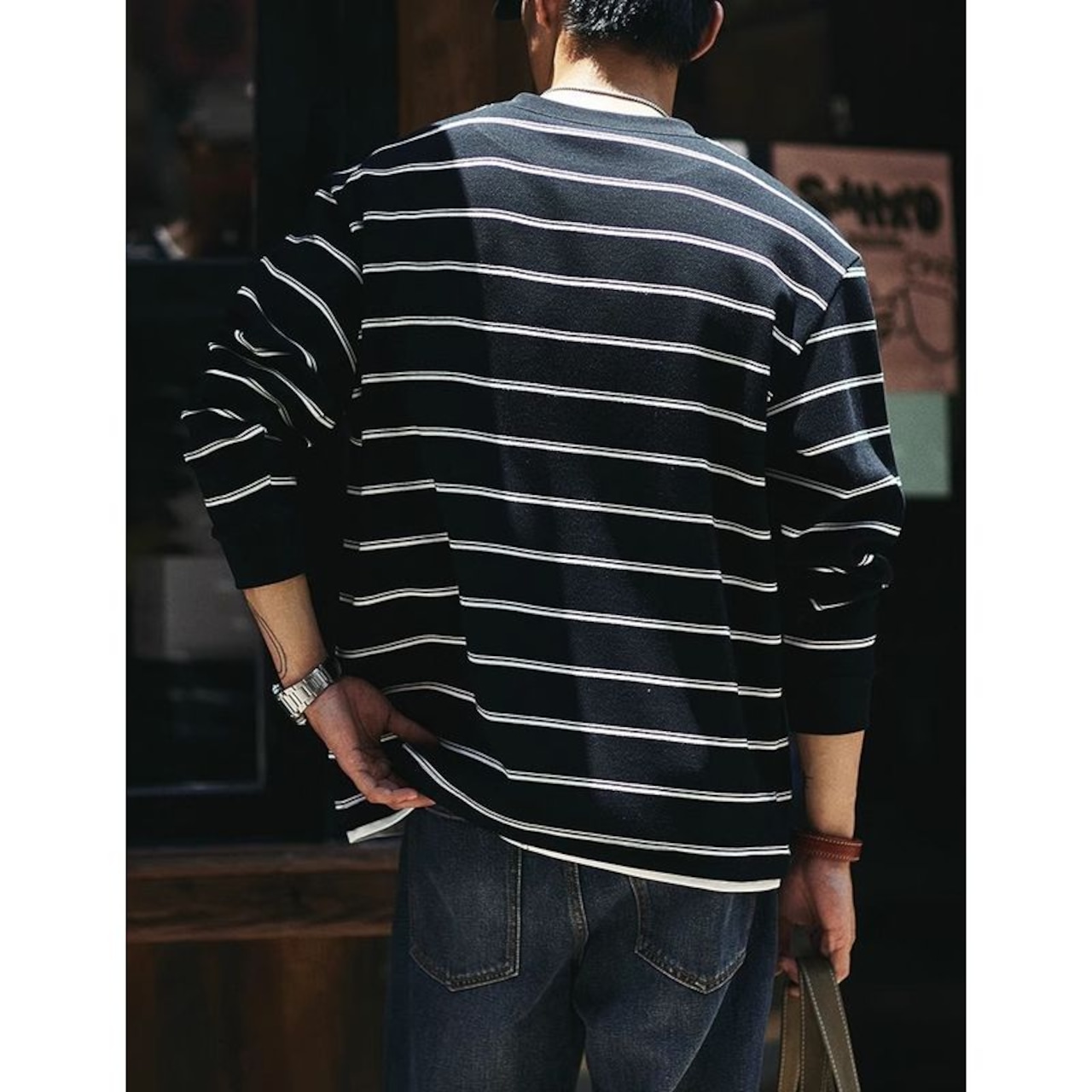 フェイクレイヤード ボーダープルオーバー 10183