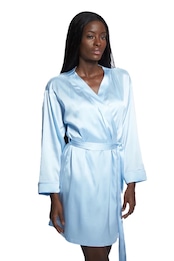 Cindy sky blue シルクローブ I.D. SARRIERI