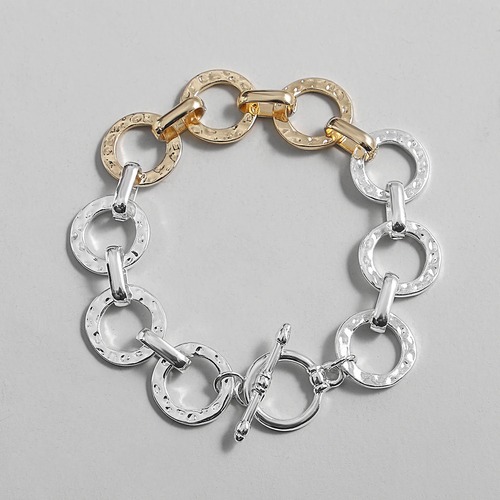 チャーム バングル 指輪 リング ブレスレット  チェーン ラウンド レディース メンズ 2 調子