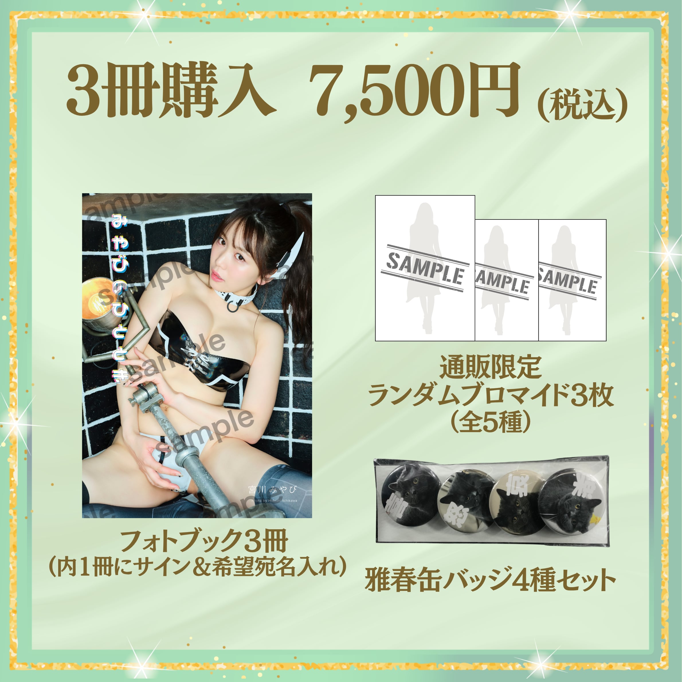 【フォトブック3冊】宮川みやび 1st. フォトブック「みやびのひととき」(特典付き) 【AIPB-0120】