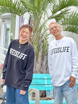 LIFE is COLLEGE long sleeve Tshirt ￥6,990(￥7,689)