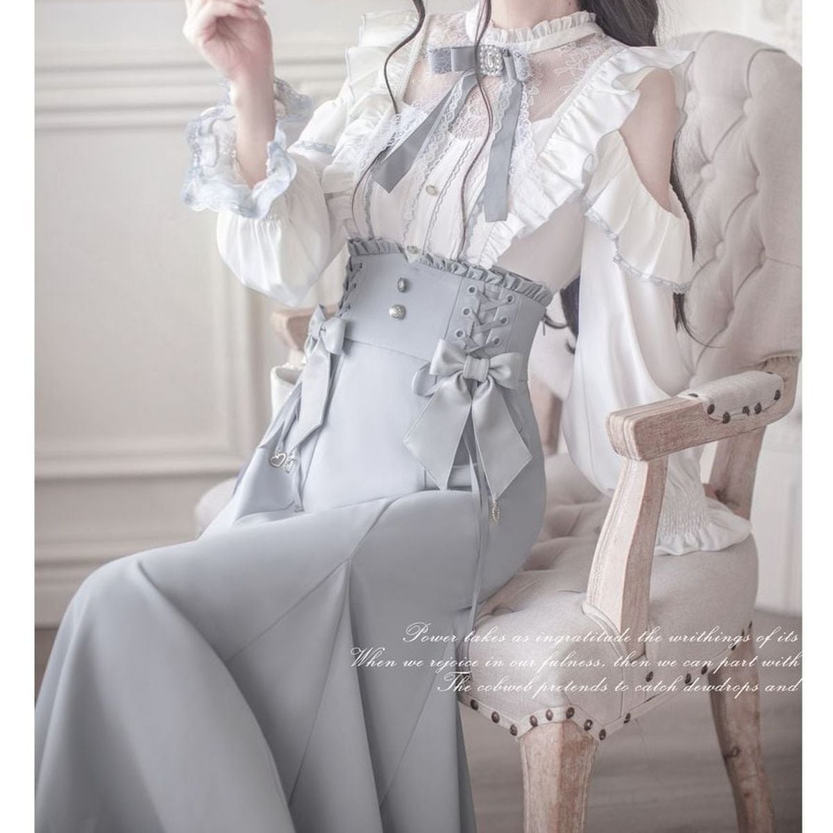 量産型ロングスカートセットアップ：トップス(ブルーver.) | Maiden's Rêve