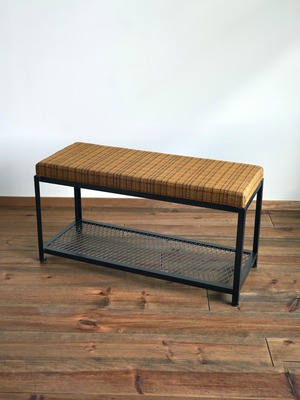 IRON FABRIC BENCH