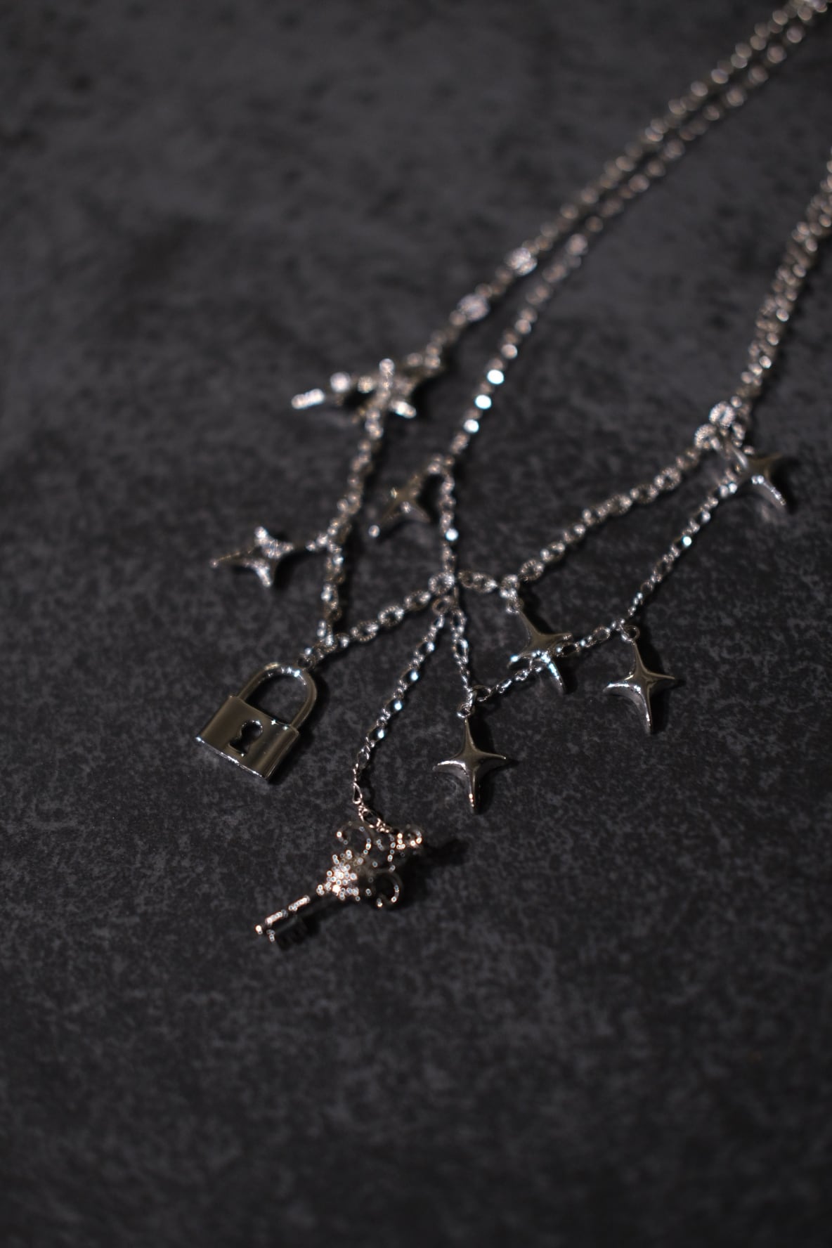 Tanaka Daisuke】key & lock necklace | loop