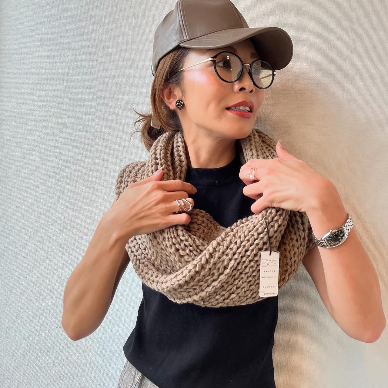 シーシークロス　C.C.CROSS　フェイクレザーCAP